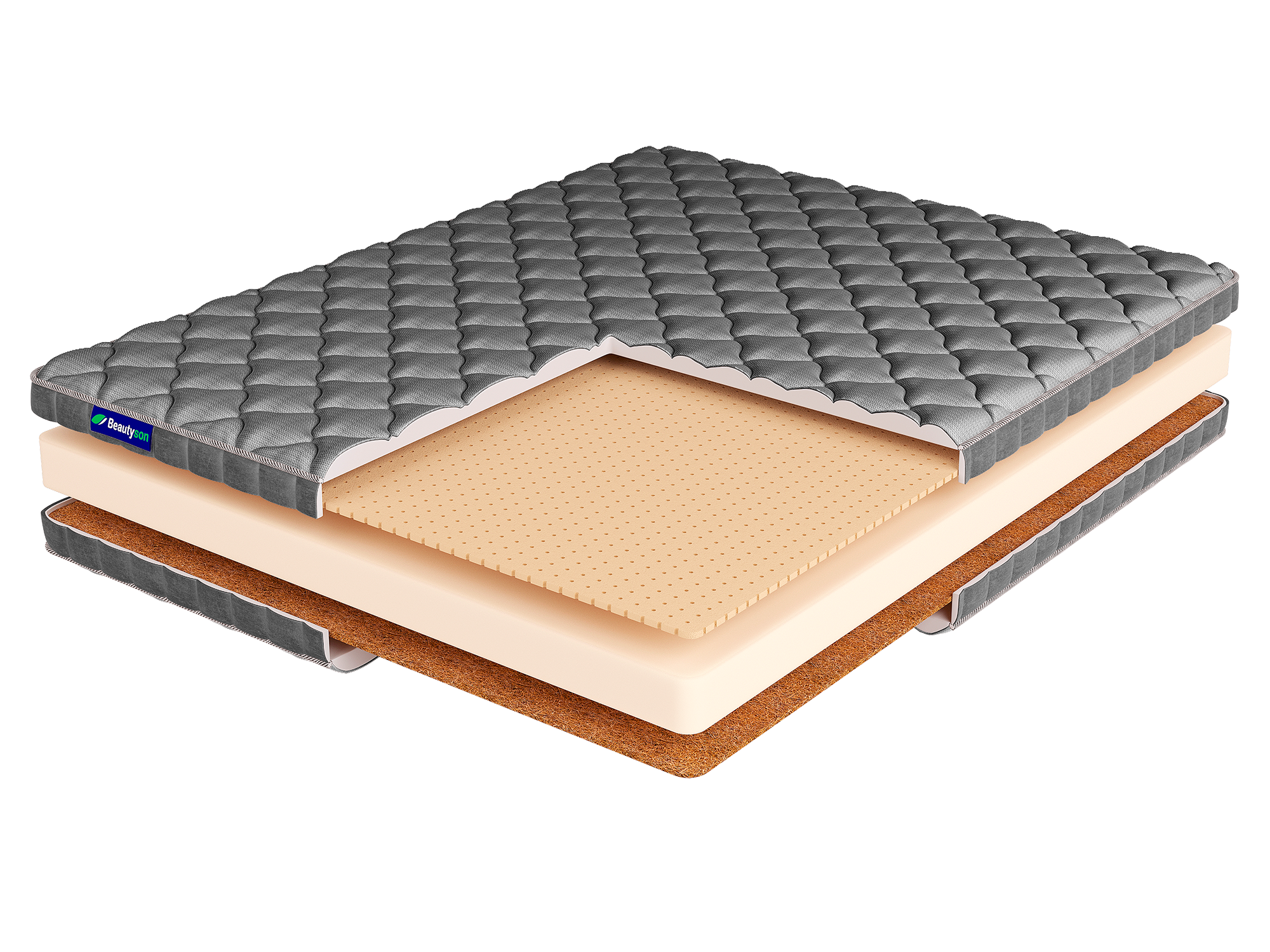 Матрас FOAM 14 Balance LUX 200x200 19139 умеренно-жесткий высотой 18 см